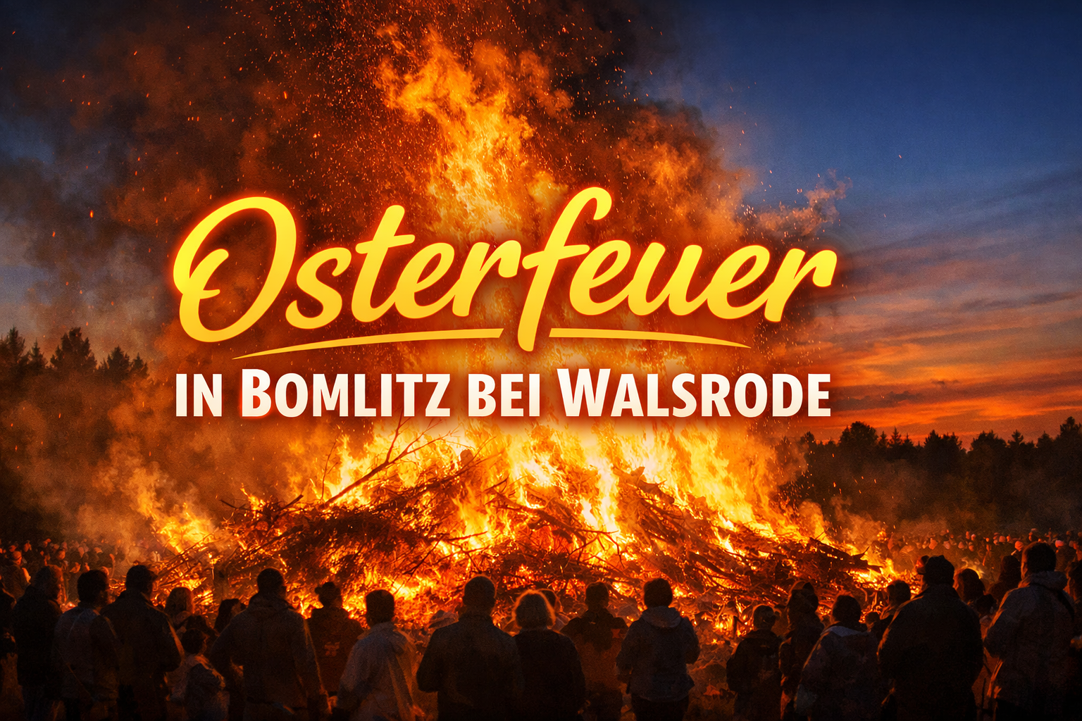 Osterfeuer in Bomlitz